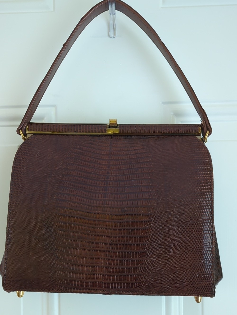 Palizzio Lizard Vintage  Hand Bag.